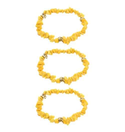 yellow bracelet set